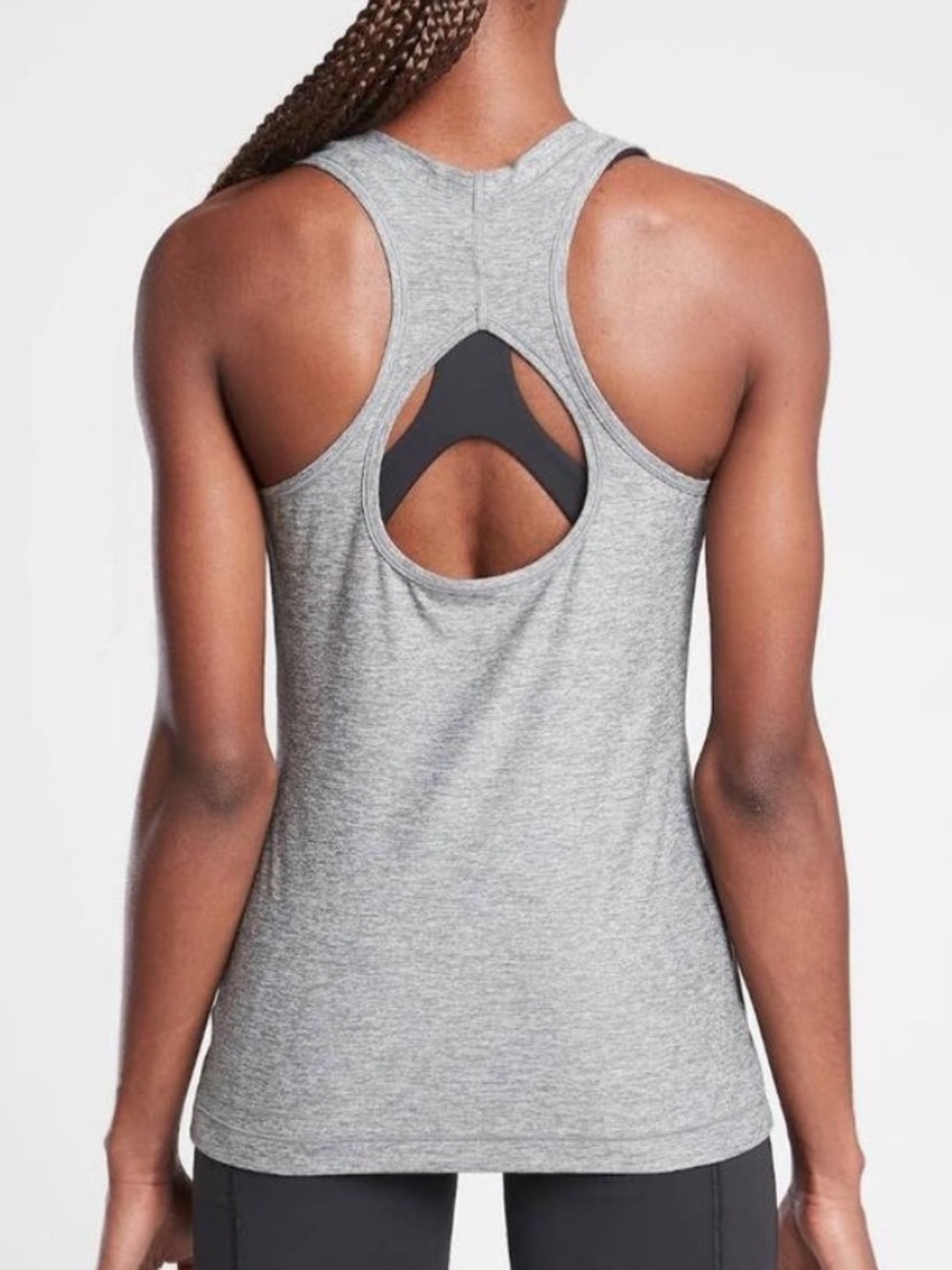 Athleta Nitro Tank Heather Grey Size Extra Small